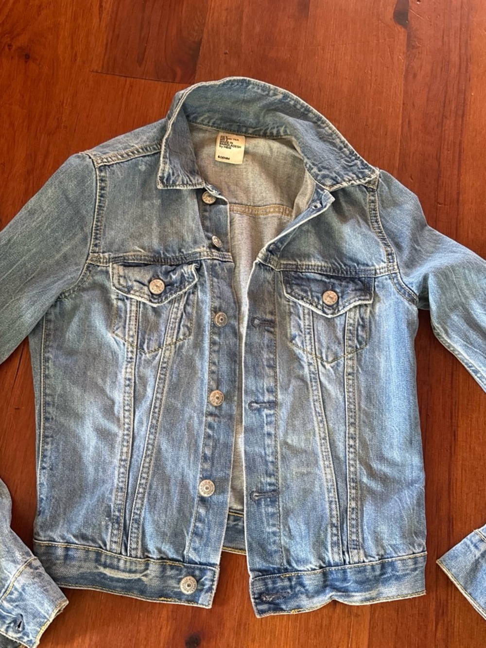 Light Blue Jean Jacket with Button Front